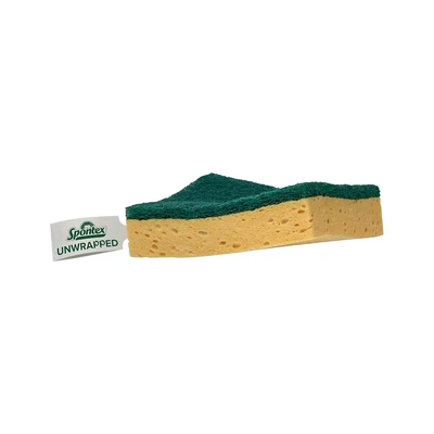 Image of Spontex Unwrapped Sponge Scourer 97.5x23x71mm (Pack of 66) 19600400