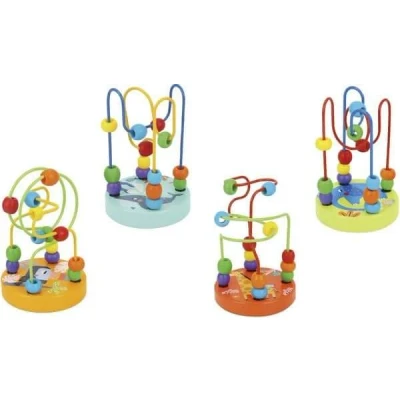 Image of Tooky Toy Labyrinth for 2 Year Old Boys and Girls Colored Pieces Focus