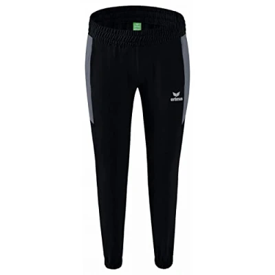 Image of Erima Women&#039;s Team Presentation Pants, Black/Slate Grey, 36