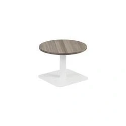 Image of Vivace 600mm Low Table Grey Oak Top and White Legs Ref CH2683WHGO