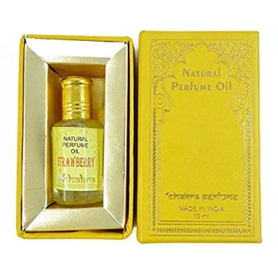 Image of Chakra 100% Pure Natural Perfume Strawberry Oil Fragrance 10ml