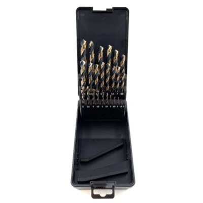 Image of PTI 25pc Black Bronze Oxide HSS Drill Set 1 13mm x 0.5mm Work on Mild Steel, Copper, Brass, Wood, MDF, PVC, Polycarbonate, Acrylic, ABS, Nylon, and Composite Materials
