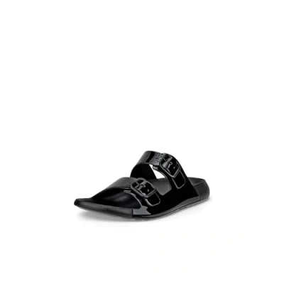 Image of ECCO Women&#039;s 2nd Cozmo W Flat Sandal, black, 2.5 UK