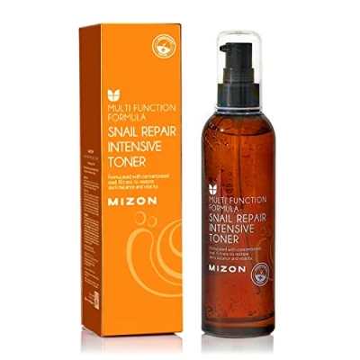 Image of [MIZON] Snail Repair Intensive Toner (100ml) Korean Skincare Hydration Boosting Lotion Skin Regeneration Anti Aging &amp; Wrinkle Care Radiance and Balance Mucin