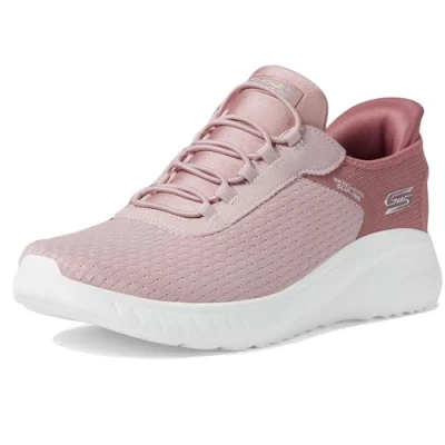 Image of Skechers Women&#039;s BOBS Squad Chaos, Blush Mesh, 8 UK