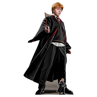 Image of STAR CUTOUTS SC1480 Bilius Perfect for Hogwarts, Magical Parties and Harry Potter Fans Height 175cm Lifesize Cardboard Cutout Theme, Solid, Ronald Weasley, Regular
