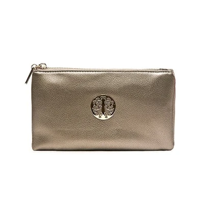 Image of Eye Footwear Women&#039;s Long &amp; Son By Small Clutch, Wristlet, Shoulder,Cross Body Bags 3141 (Silver Gunmetal)