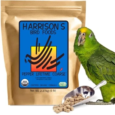 Image of Harrisons Pepper Lifetime Coarse 5lb Complete Parrot Diet, Pack of