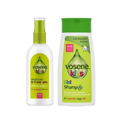 Image of Vosene Kids Lice Repellent 3in1 Shampoo 250ml &amp; Conditioning Defence Spray 150ml