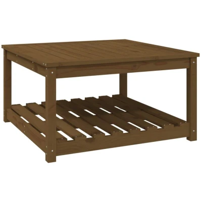Image of vidaXL Garden Table Honey Brown 82.5x82.5x45 cm Solid Wood Pine