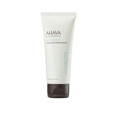 Image of AHAVA Hydration Cream Mask Replenishes, Fights Dehydration, Calms &amp; Enhances Smoothness, Enriched by Exclusive Dead Sea Osmoter Mud, Pentavitin, Vitamin E, Shea Butter Hyaluronic Acid 3.4 fl.oz