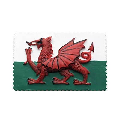Image of 3D Wales UK Refrigerator Fridge Magnet Tourist Souvenirs Handmade Resin Craft Magnetic Stickers Home Kitchen Decoration Travel Gift