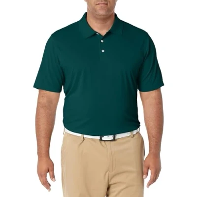 Image of Amazon Essentials Men&#039;s Regular Fit Quick Dry Golf Polo Shirt, Forest Green, M