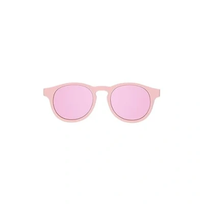 Image of Babiators Original Mirrored Keyhole Sunglasses Ballerina Pink 0 2 (Junior)