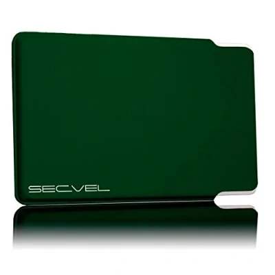 Image of TÜV Tested and Patented Protective case 5 fold Protection Cover Green RFID NFC Blocker Magnetic Field Shielding Jammers for Credit Card, EC Identity Card 100% Active
