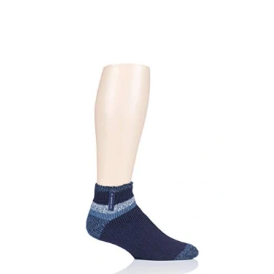 Image of 1 Pair Navy Stripe Aubin Sleep Socks Men&#039;s 6 11 Mens Heat Holders