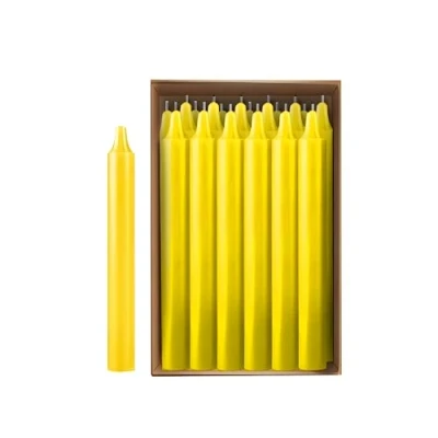 Image of Concept4u 25 x Ivory Tapered Dinner Candles Upto 7 Hour Burn Time Long Lasting Pure Paraffin Wax Unscented &amp; Non Smoke Ideal for Candlelight Parties Home Decor