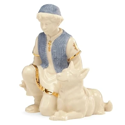 Image of Lenox 853743 First Blessing Nativity Shepherd &amp; Dog Figurine