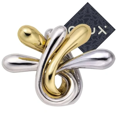 Image of Hanayama Cast Ripple Puzzle Level 5 of 6 Very Difficult Includes Crux Sticker