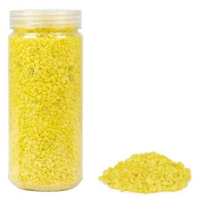 Image of Heku 30332 10 Decorative Granules 750 g in Resealable Tin Yellow, 750g