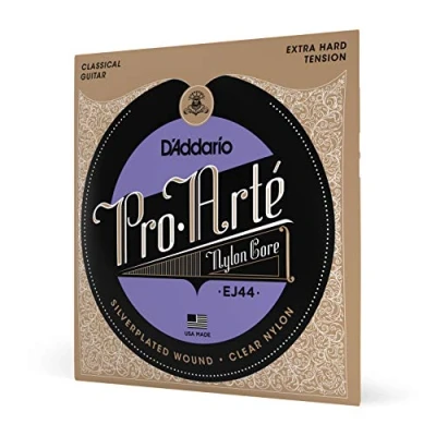Image of D&#039;Addario Guitar Strings Pro Arte Classical EJ44 Nylon Silver Plated Wound, Core Extra Hard Tension, Pack of 1