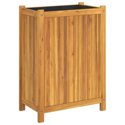 Image of vidaXL Garden Planter with Liner 54x31x75 cm Solid Wood Acacia