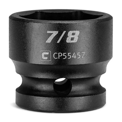 Image of Capri Tools 7/8 in. Stubby Impact Socket, 1/2 Drive, 6 Point, SAE