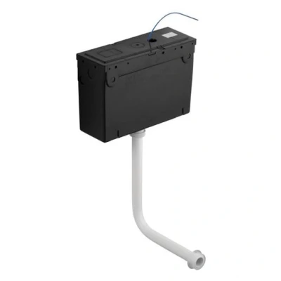 Image of Ideal Standard Conceala 2 Bottom Inlet Cistern with Syphon 6 or 4.5 Litre Flush, S362167, Black