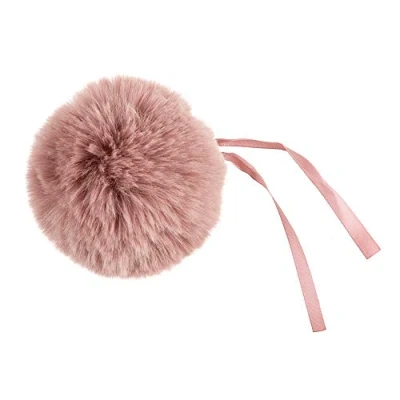 Image of Dusky Pink Giant 11cm Faux Fur Pom Gift Wrap, Home Decor &amp; Crafts