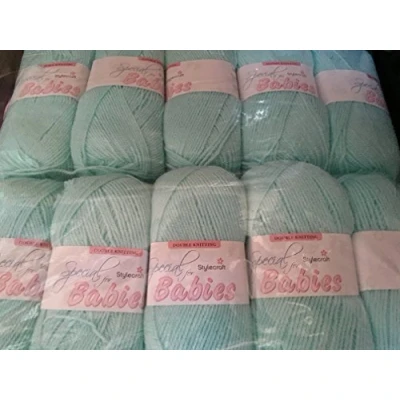 Image of Baby Wool Packs of Five, Stylecraft Special for Babies DK, Super Soft Yarn 5 x 100g (5 Mint 1234)