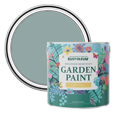 Image of Rust Oleum Blue Mould Resistant Garden Paint In Matt Finish Gresham 2.5L