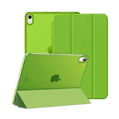 Image of KKTECH iPad 10th Generation Case, Slim Stand Hard Back Shell Cover, Auto Wake/Sleep, Lightweight Durable, for 2022 Model Case 10.9 Inch, (Green)