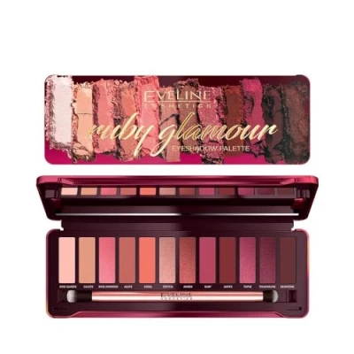 Image of Eveline Ruby Glamour Eye Shadow Set 12g