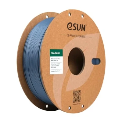 Image of eSUN PLA Filament 1.75mm, Basic 3D Printer Dimensional Accuracy +/ 0.05mm, 1KG Spool (2.2 LBS) Speedy for Printers,Grey