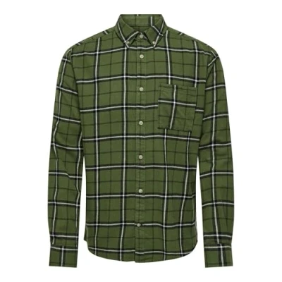 Image of ONLY &amp; SONS Men&#039;s Onsral LS Slim Check Shirt Casual, Rifle Green, S