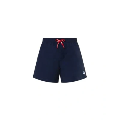 Image of North Sails Men&#039;s Swimming Shorts in 100% Recycled Polyester, Navy Blue, M