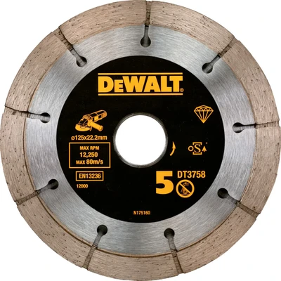Image of Dewalt DT3758 QZ Doble Disco para cortar mortero de 125mm