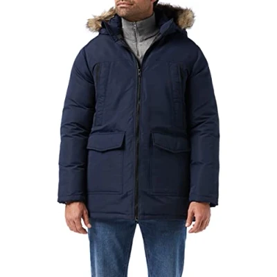 Image of JACK&amp;JONES Men&#039;s JJECRAFT Parka SN Jacket, Navy Blazer, M