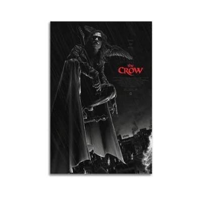 Image of Szzmyo The Crow Movie Poster Decorative Painting Modern Aesthetic Canvas Bedroom Art Living Room Decoration 12x18inch(30x45cm) Unframe Style