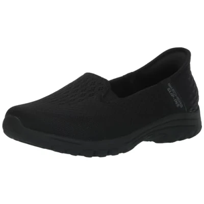 Image of Skechers Women&#039;s Reggae Fest 2.0 Sneaker, Black Mesh, 4 UK