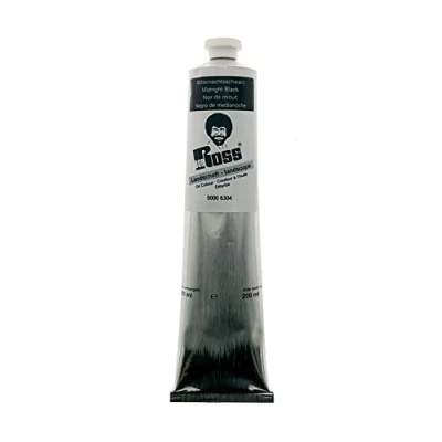Image of Bob Ross Landscape Oil Paints 200ml Midnight Black