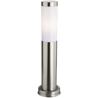 Image of Plaza 1 Light Small Bollard Post Stainless Steel IP44, E27
