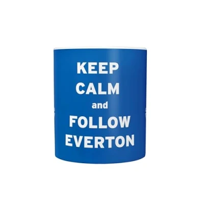 Image of FOCO Officially Licensed Everton FC Keep Calm Blue Football Mug