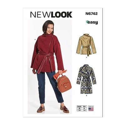 Image of New Look UN6742A Misses&#039; Jacket and Coat A (XS S M L XL), One Size