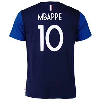 Image of FFF France Football Team T Shirt Kylian Mbappé Official Collection Children’s/Boy’s Size, girls, ., blue, 10 Years