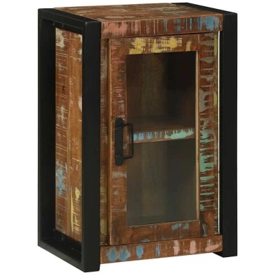 Image of vidaXL Bathroom Wall Cabinet Multicolour 40x30x60 cm Solid Wood Reclaimed