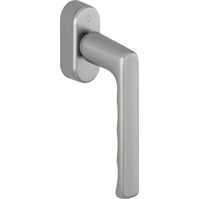 Image of HOPPE 11701335, Stainless Steel Effect Window Handle, Hamburg Secu Forte, 90, VK 32 42