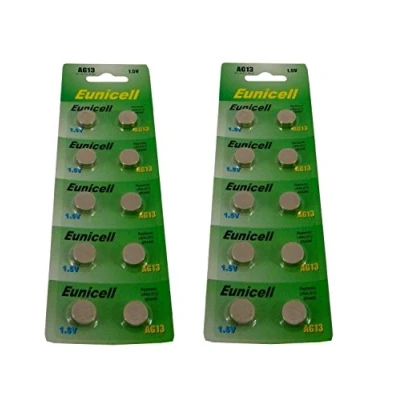 Image of 60 x AG13 G13 SR44 LR44 A76 V13GA PX76A 357 Alkaline Button Batteries [Watch]
