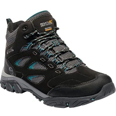Image of Regatta Womens Holcombe IEP Walking Boots Black Deep Lake 3 UK