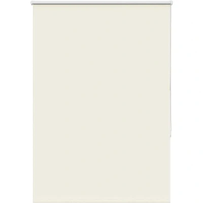 Image of vidaXL Roller Blind Blackout Off White 90x150 cm Fabric Width 85.7 Polyester